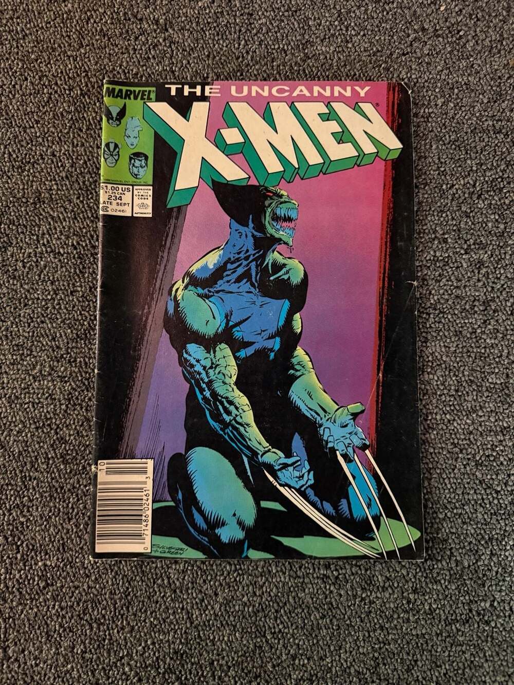 Marvel The Uncanny X-Men #234 Comic Book 1988
